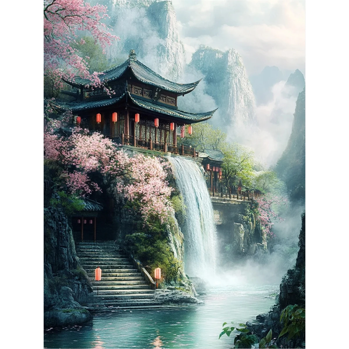Resin Art Business - 2D flat Restaurant Wall Diamond Art,