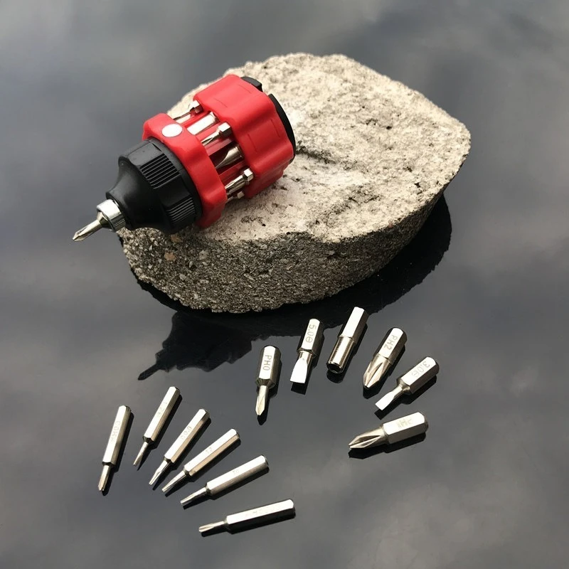 13-in-1 Mini-Präzisions-Schraubendreher-Set, tragbar, aus CRV-Stahl, Schlitz- und Kreuzschlitzschraubendreher für Handy, Uhr, Heimwerker, Outdoor, Reparaturwerkzeug, Geschenk
