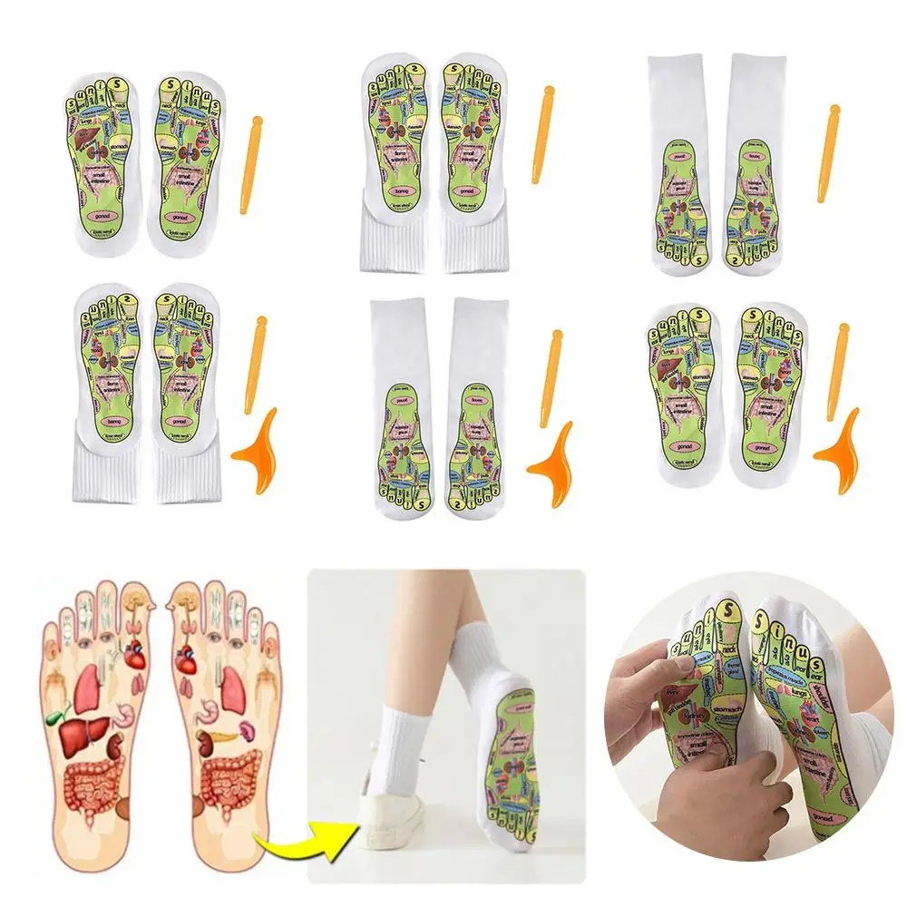 Pressure Socks Acupressure Reflexology Socks Acupoint Schematic Socks Feet Massage Tool Physiotherapy Massage Socks