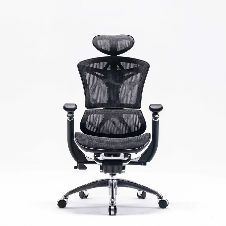 Ergonomic Chair, 3 Gas Lift Mesh Back, Office Chair, 3D Aluminum Armrest, Desk Chair, Modern Swivel Recline Office Furniture