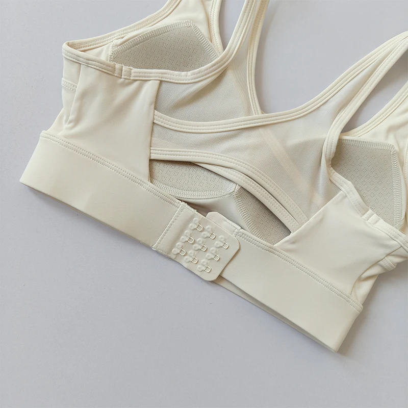 Sport-BH für Damen, stoßfest, Push-up, schöner Rücken, modisches Fitness-Top, Gym-Kleidung, Yoga-Weste, sexy Fitness-BH zum Laufen – Detail 11