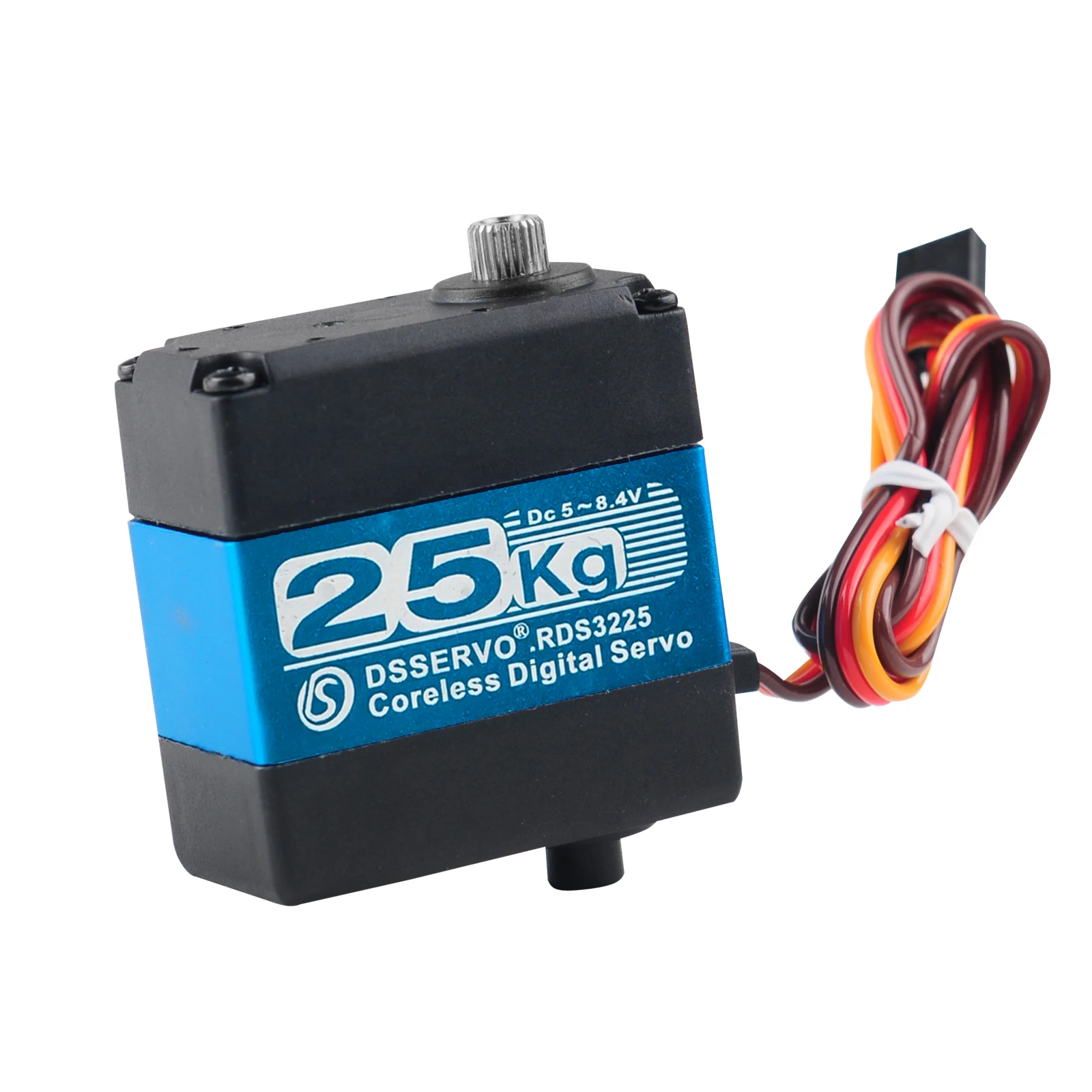 Servo numérique sans noyau 25KG 6V, couple élevé 180/270 degrés, moteur à engrenages métalliques étanche pour bricolage, voiture Robot RC, jouets
