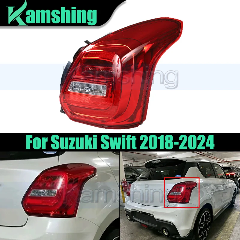 

Задний фонарь заднего бампера автомобиля для Suzuki Swift 2018-2024, задний фонарь, задний стоп-сигнал, стоп-сигнал