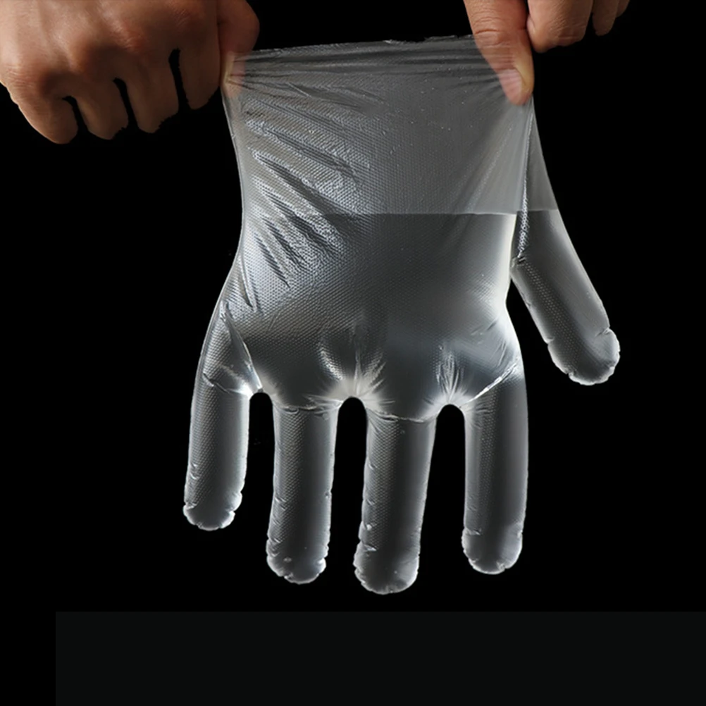 

20 Packs White Accessories Plastic Hand Protective Kitchen Hand Food Disposable Gloves Protective Cover Food Handling Gloves