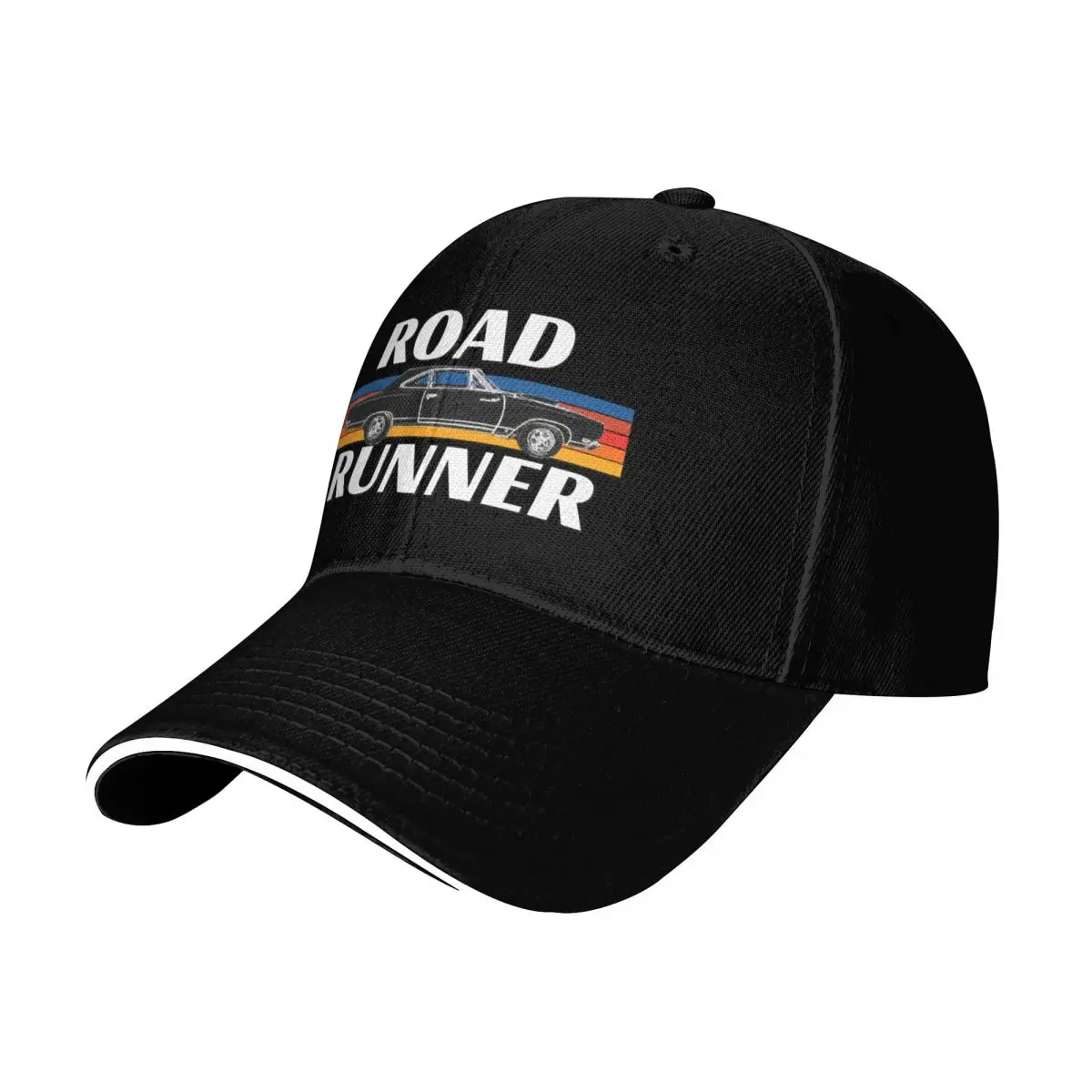 Vintage Road Runner Car, American Muscle Car, USA Muscle Automobile Baseball Cap Men Women Casual Summer Sport Sun Cap