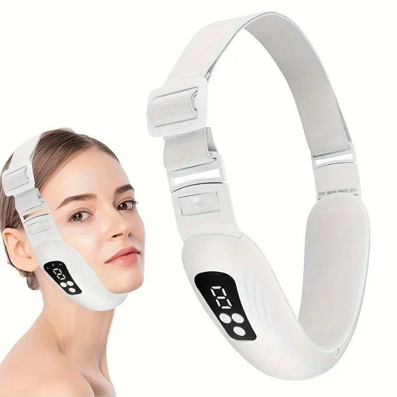Rechargeable V-Face Sculpting Device with LED Display - 3 Modes & 9 Adjustable Intensities, Massage & Vibration Functions