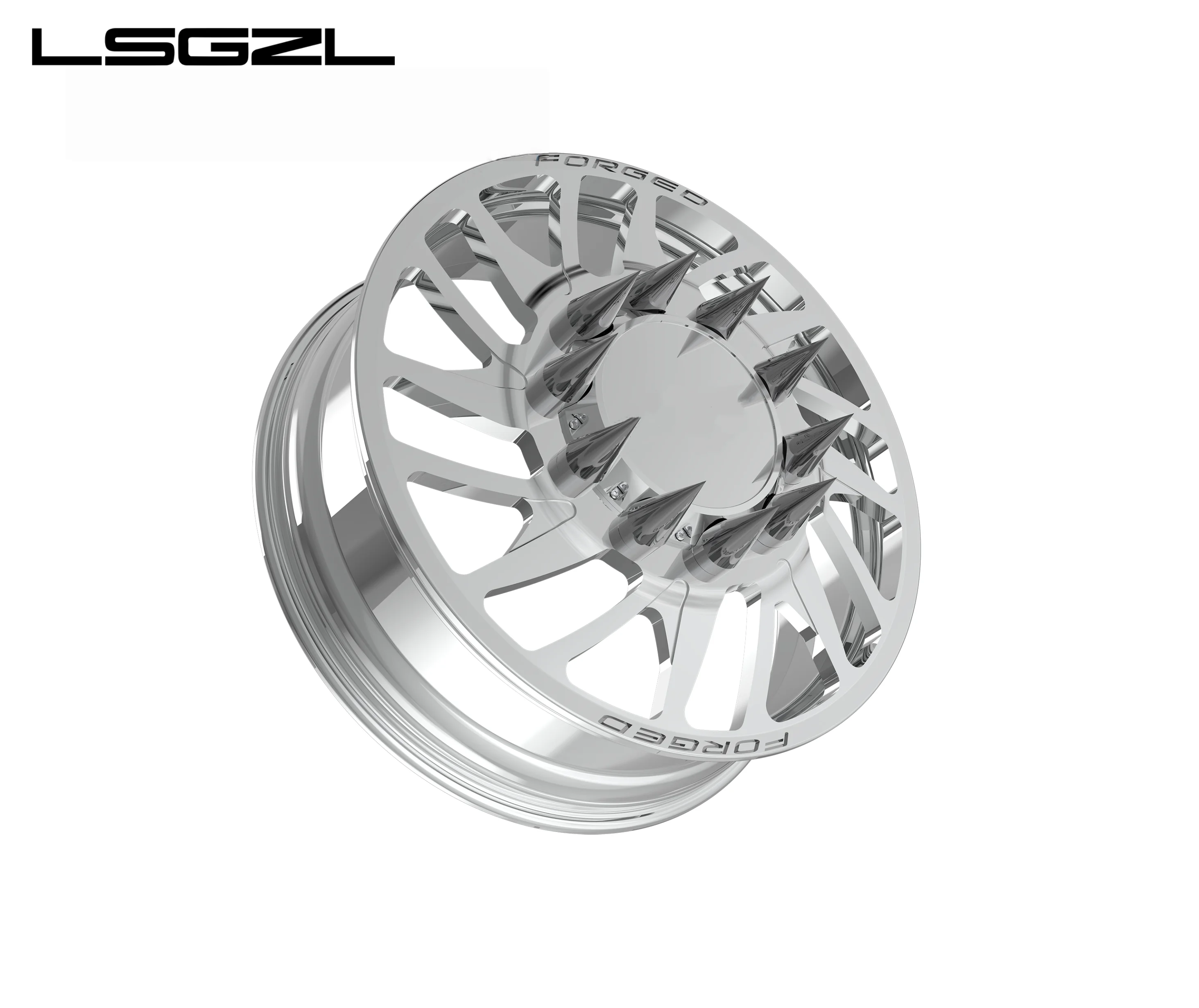 

LSGZL 22 24 26 Inch Dually Truck Rims 8x6.5 6x139.7 8x180 10x285.75 Wheels for Chevy Silverado 3500 F350 Dually 3500 HD