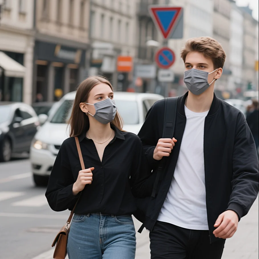 200 stuks verdikte grijze wegwerpmaskers - 3-laags ademend en comfortabel, verstelbare oorlussen en veilige neuspads - 200/100/50/10 stuks goedkoop voor thuisgebruik, kan in bulk worden gekocht, perfect voor buitenactiviteiten