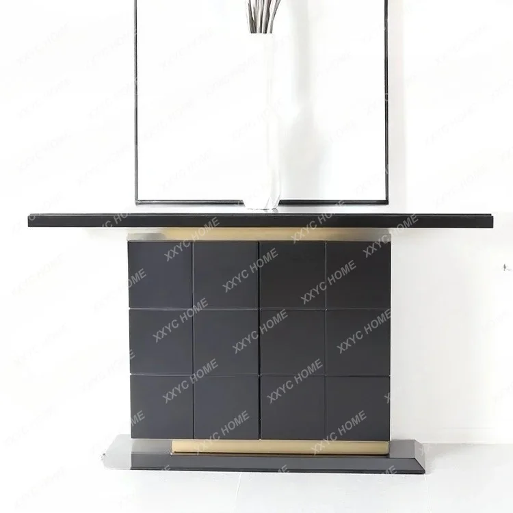 XX .Small apartment living room simple entrance table club decoration cases