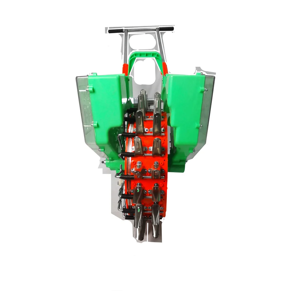 20 Spike Double Barrel Seeder Planter Machine Portable Manual Hand Corn Seeder Fertilizer