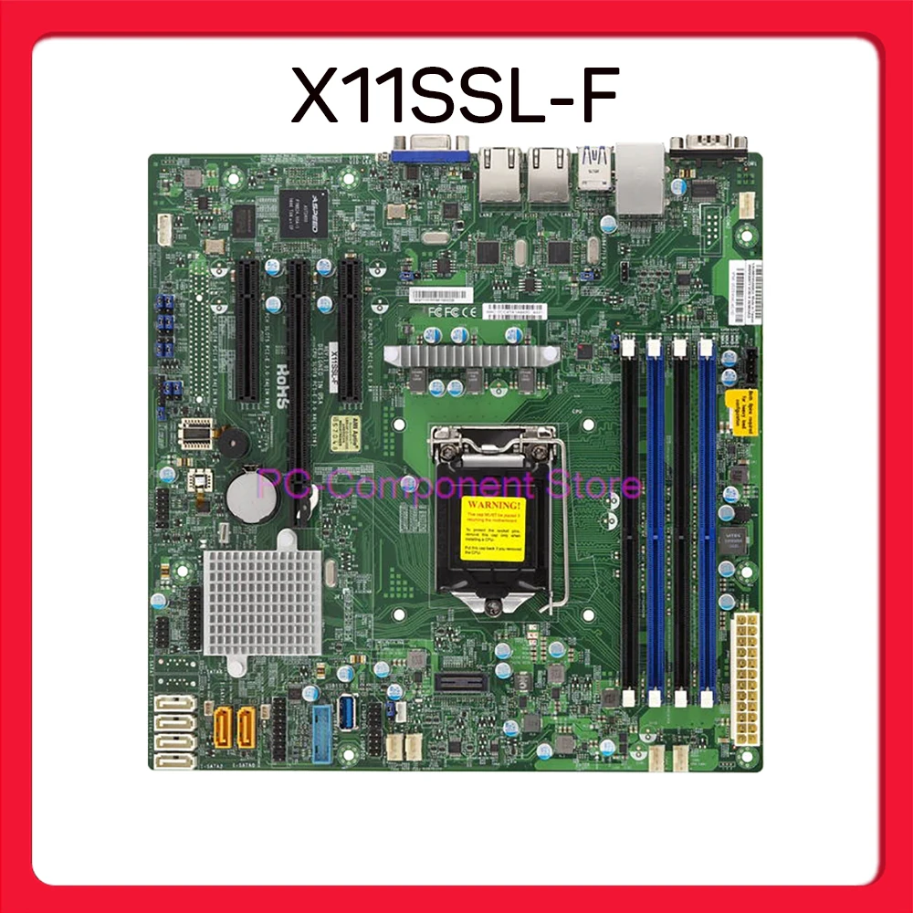 Single-channel Motherboard For Supermicro Server Micro-ATX E3-1200 V6/V5 C232 USB 3.0 LGA1151 X11SSL-F