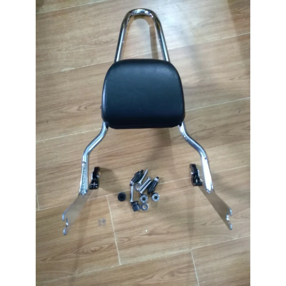 

Sissy Bar Rear Passenger Side Backrest with Leather Pad Cushion Fit For Harley Fatboy FLSTF FLSTFB