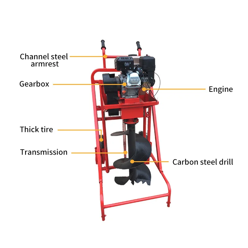 Manual  Earth Auger Machine Manual Post Hole Digger Tree Planting Digging Machines Earth Auger