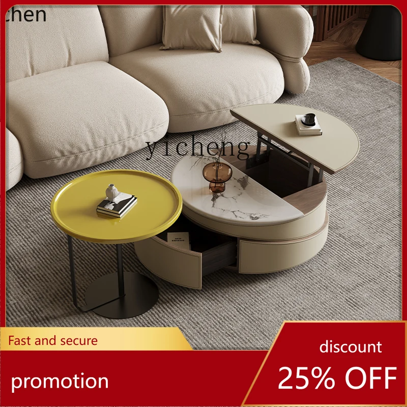 

HXL minimalist rock slab size coffee table living room home light luxury high sense versatile new coffee table