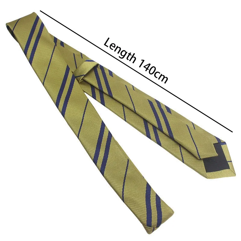 Halloween Movie Wizarding Academy Boys Girls Harris Stripe Tie Cosplay Magic School Costume Accessories Necktie Prop Party