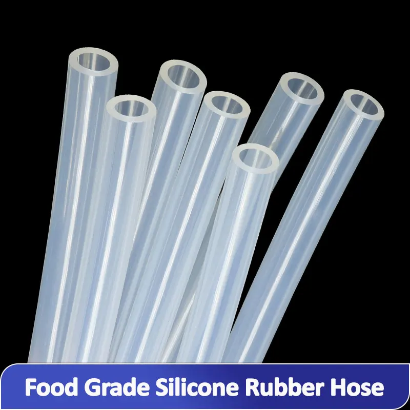 1-10m Food Grade Transparent Silicone Rubber Hose Diameter 0.5/1/2/4/5/6/7/8/9/10/11/12/14/16/18/20/32mm Flexible Silicone Tube