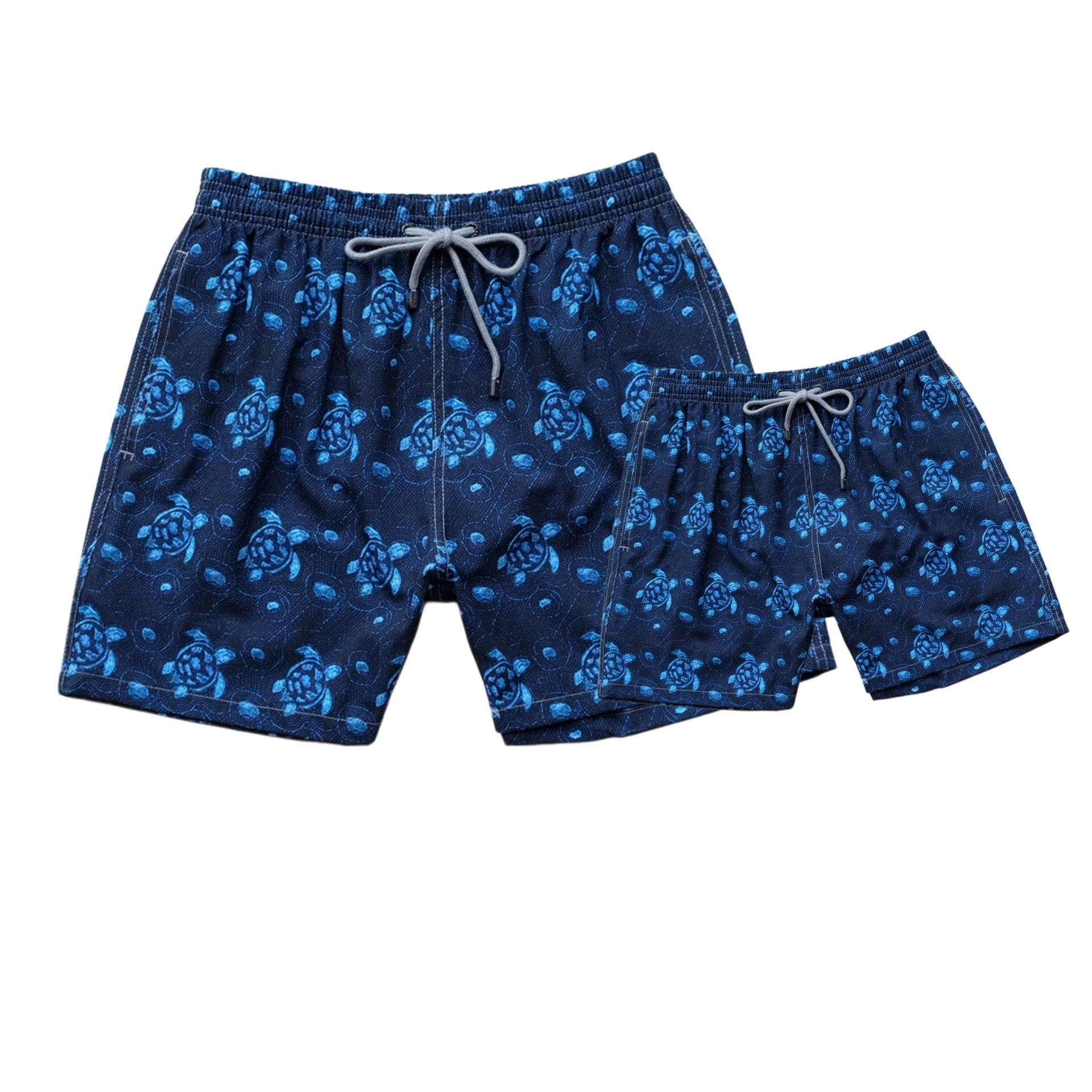 New Fashion Turtle Brand Children\'S Pants Parent-Child Swim Trunks Beach Pants Four-Sided Elastic Waterproof Quick-Drying Shorts