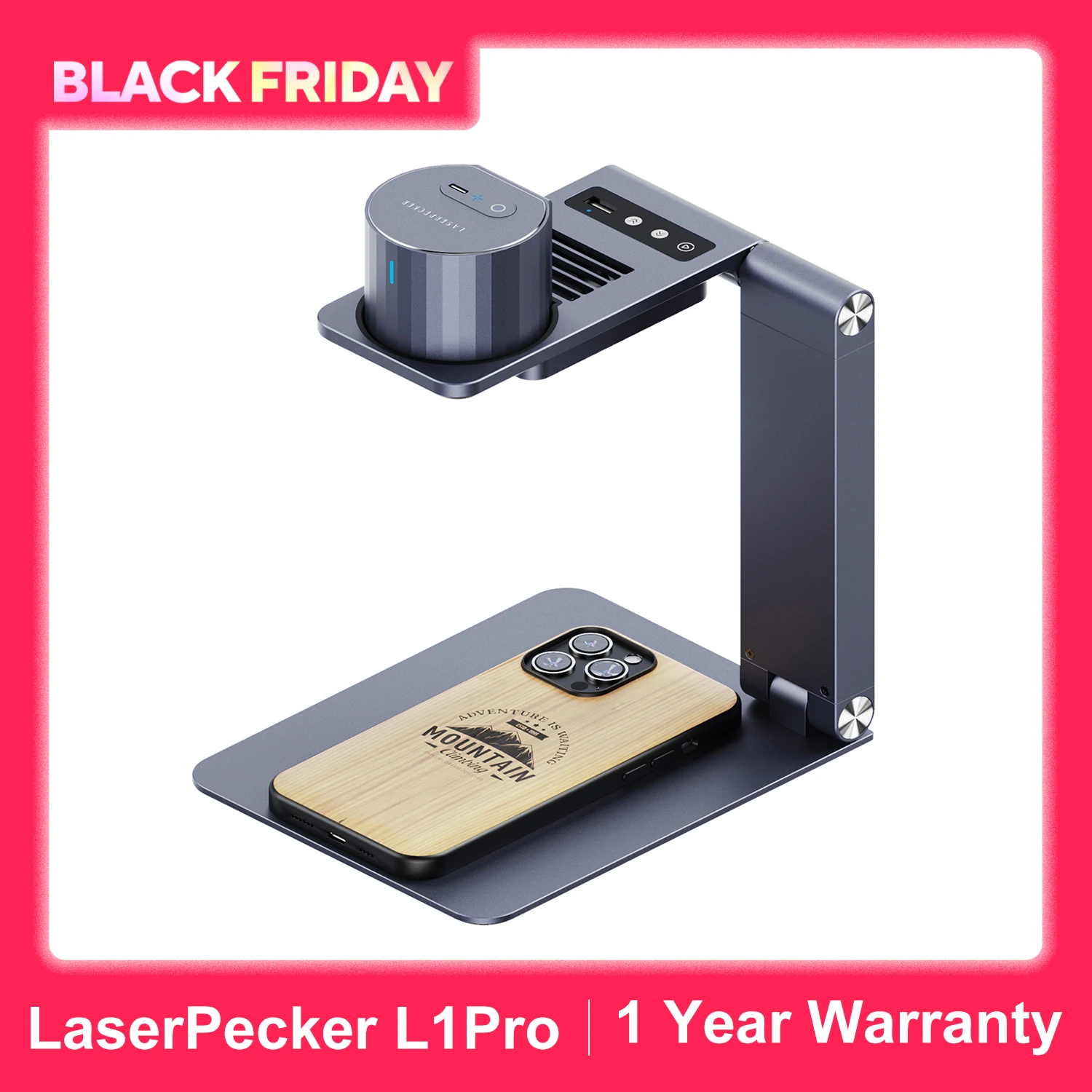 Laserpecker Laser Engraver Small Portable DIY Engraving Tool CNC Laser Cutting Machine With 1K Bluetooth App control L1 Pro