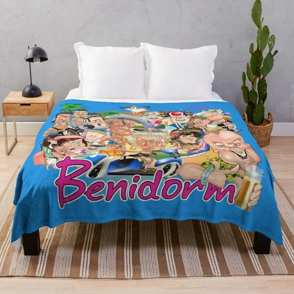 

Benidorm! Throw Blanket Machine Washable Soft Warm Blanket
