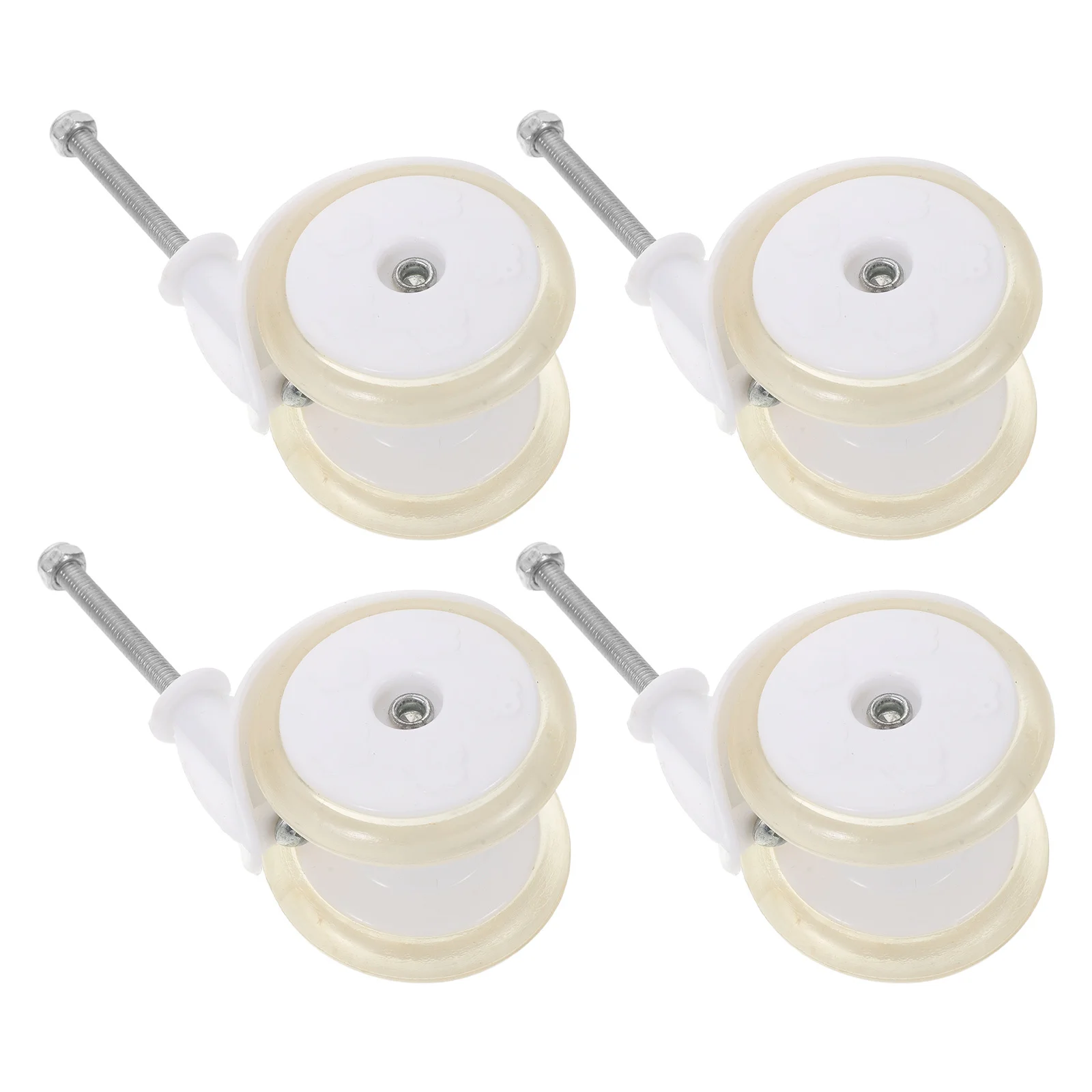 

4Pcs Baby Walker Replacement Silent PU Wheels No Noise Casters for Stroller Folding Child Learning Mobility Accessories