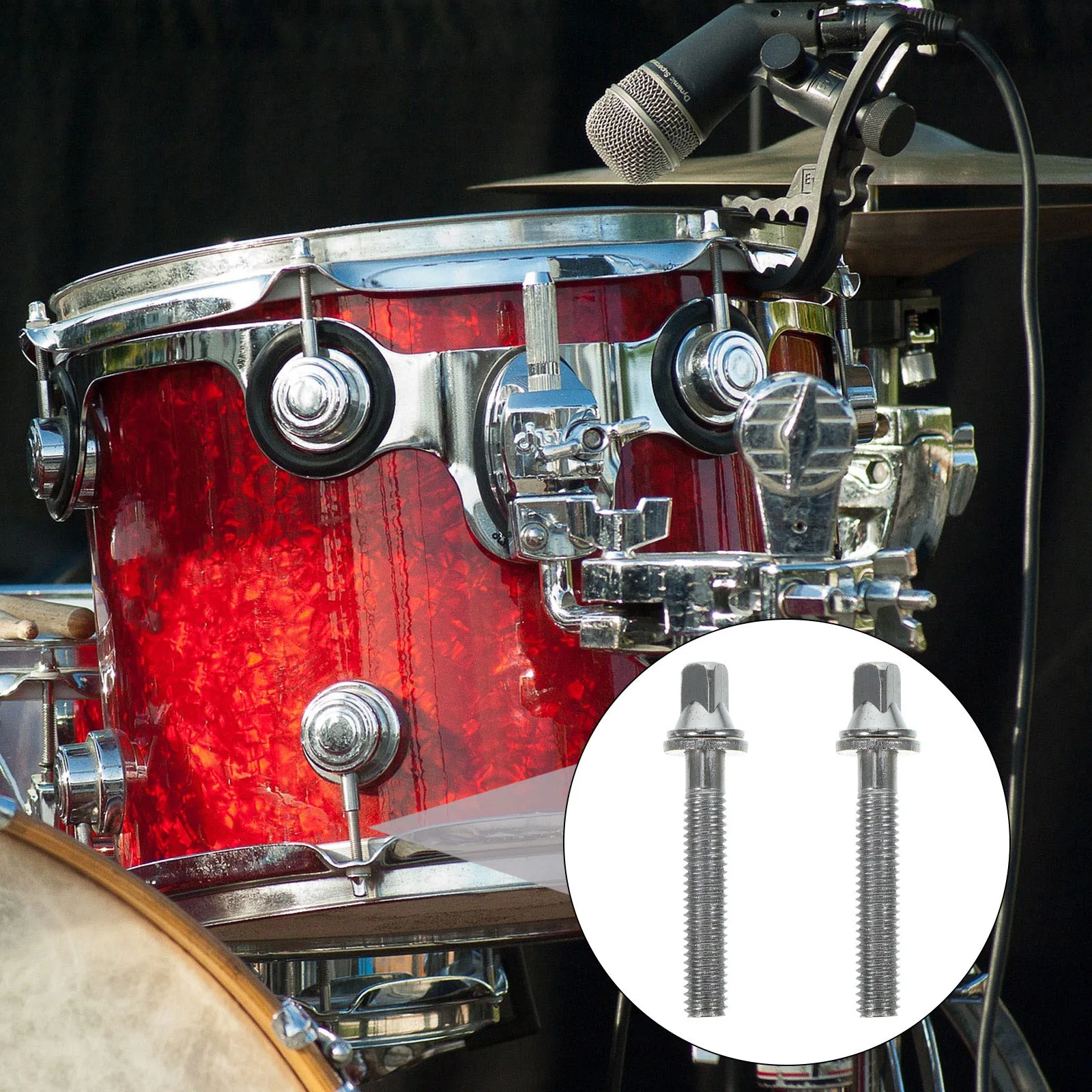 

2 PCS Drum Screws Lug Bass Lugs Accessories Accessory Mount Hardware Snare Mounting