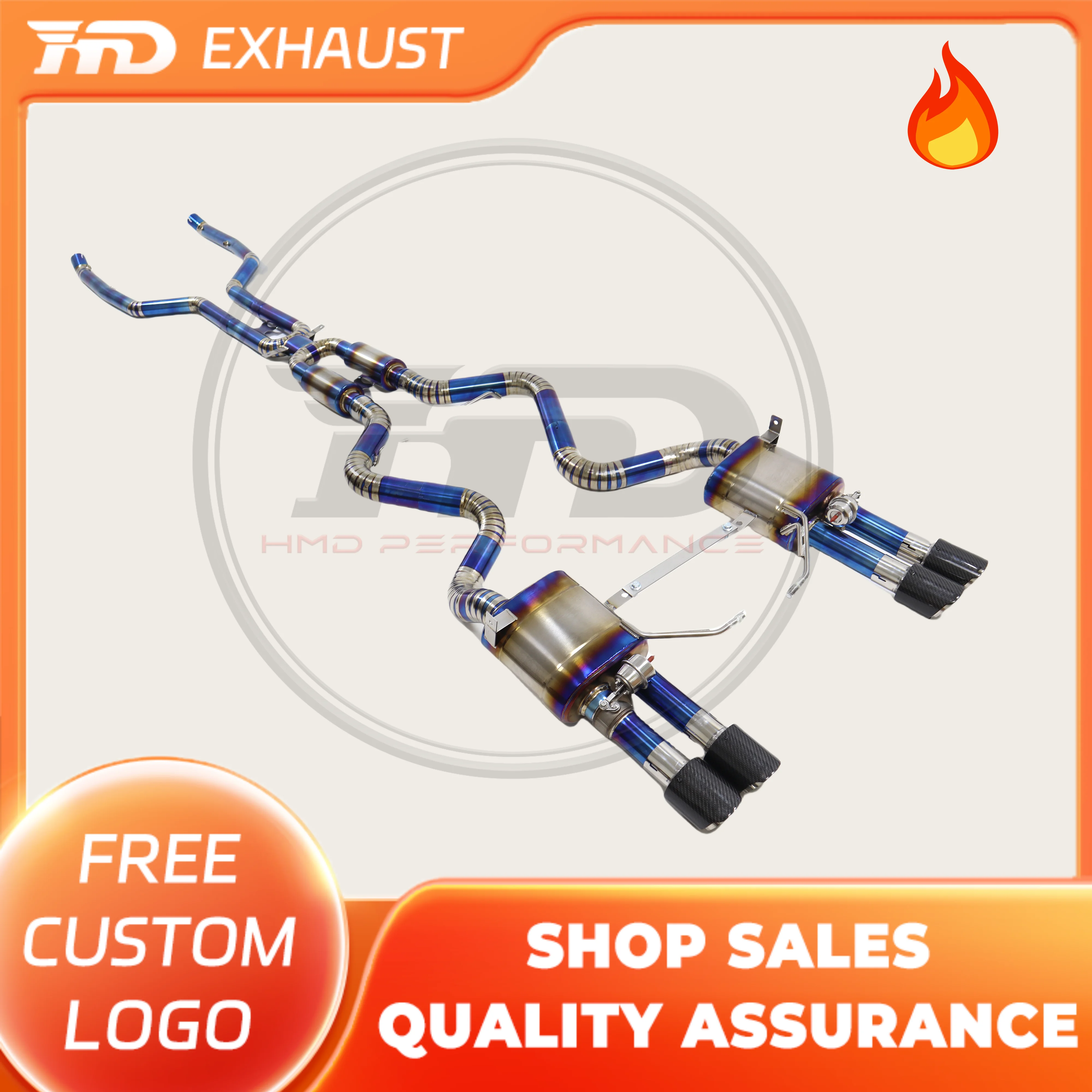 

HMD Sell well in stores Titanium Alloy Exhaust Catback For BMW M3 E92 Auto Modification Parts Valve Original Factory Agreement