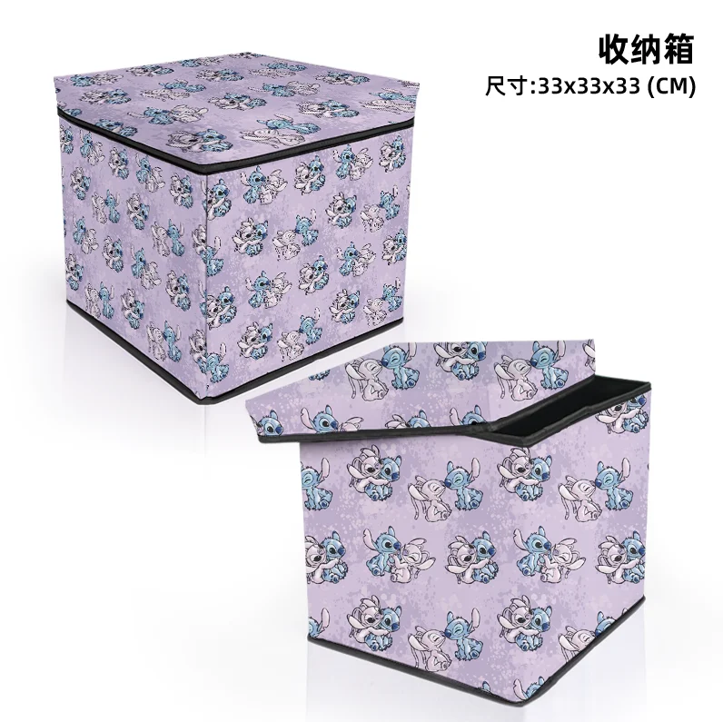 

Disney Lilo & Stitch Anime Cosmetic Cases Cartoon Casual Makeup Toy Boxes Customized Storage Box Household Gift