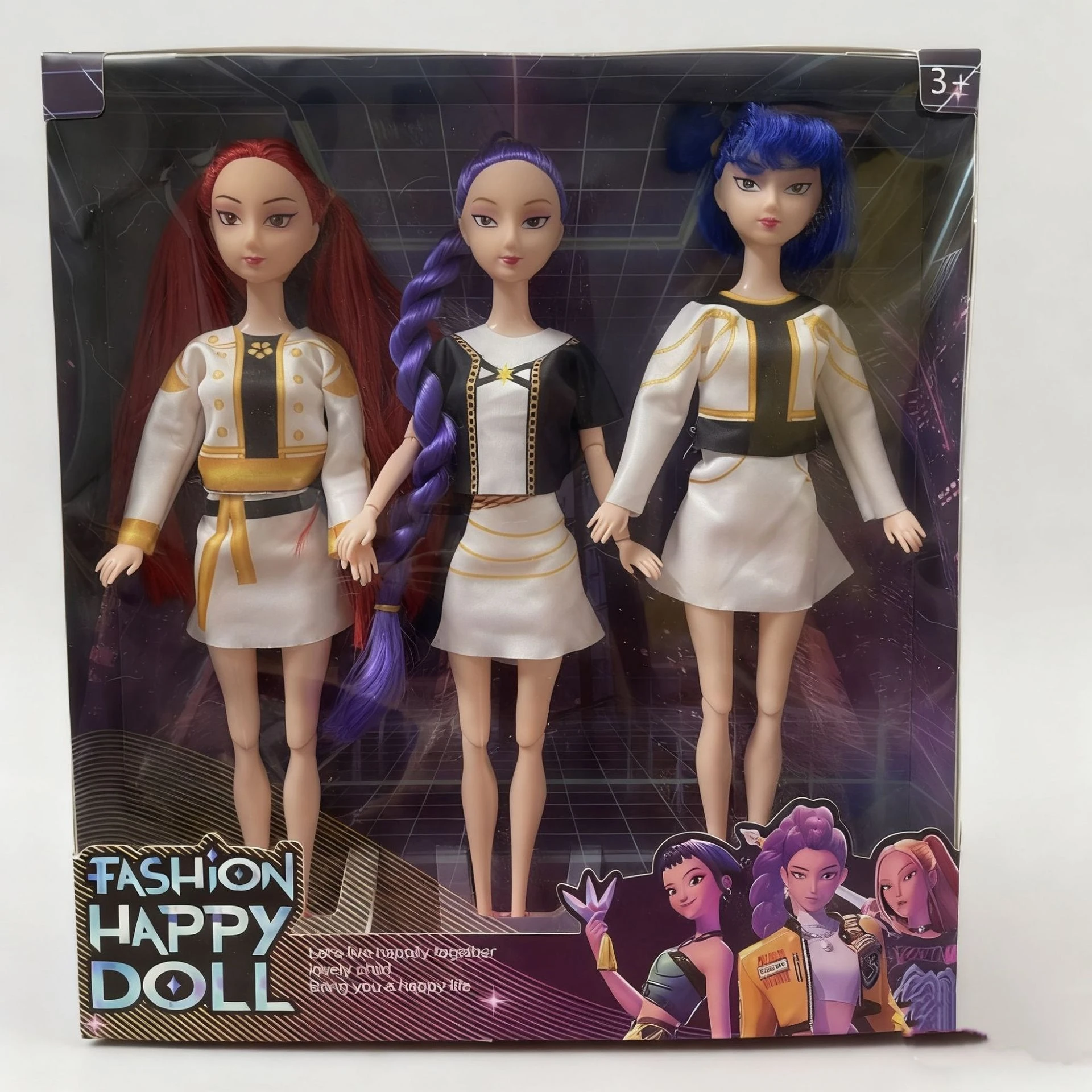 قناع فينيل جديد لشخصية K-POP Witcher Girl Group Dolls Rummy وMira وZoo مناسب لمحبي النادي كهدية #6