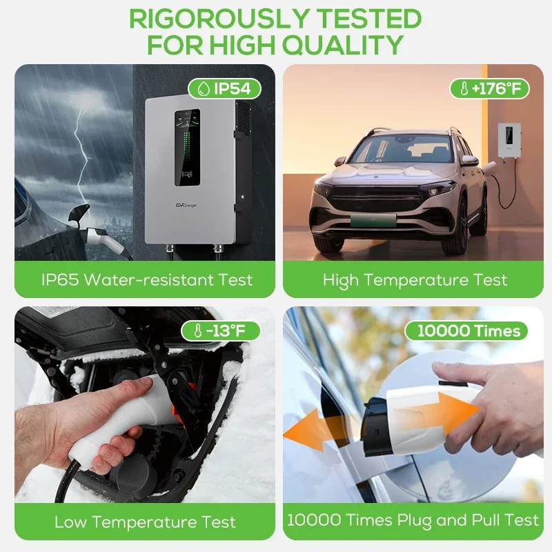 Ovrod Borne De Recharge Voiture Electrique Wallbox Ccs2 محطة شحن جدار جبل 20Kw Dc Ev شاحن M