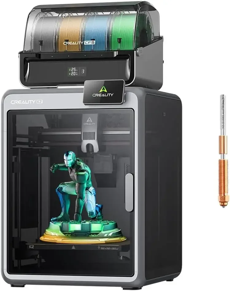 Official Creality K2 Combo 3D Printer Multicolor 3D Printers with CFS | 600mm/s Printing Speed 300 ℃ Direct Drive Extruder