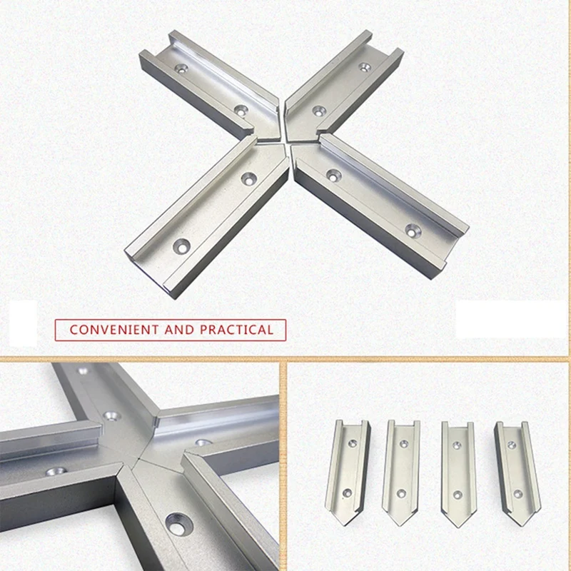 Guide de goulotte pour le travail du bois, scie circulaire électrique, connecteur de Table à rabat, pièces de bricolage pour le travail du bois, accessoires