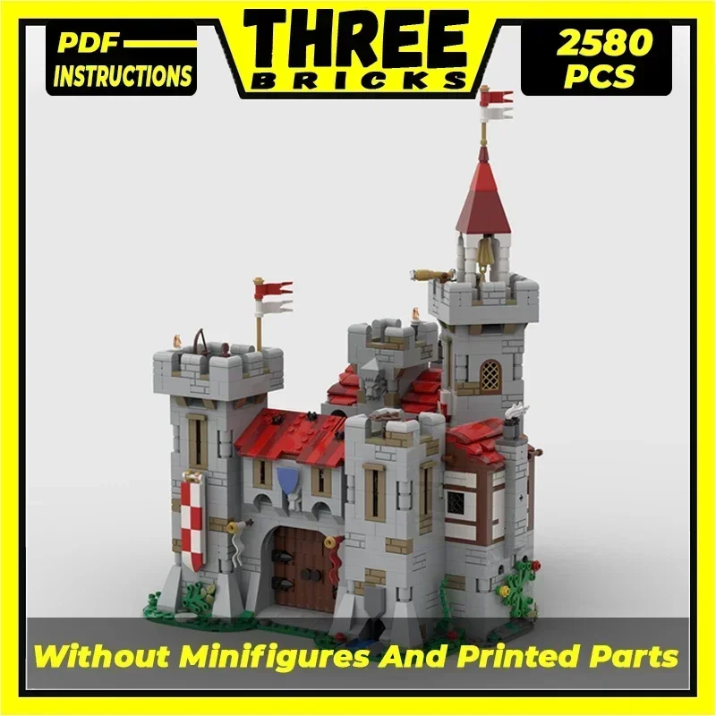 

Medieval Castle Model Moc Building Bricks Royal Knight's Castle Technology Modular Blocks Gifts Christmas Toys DIY Sets Assembly