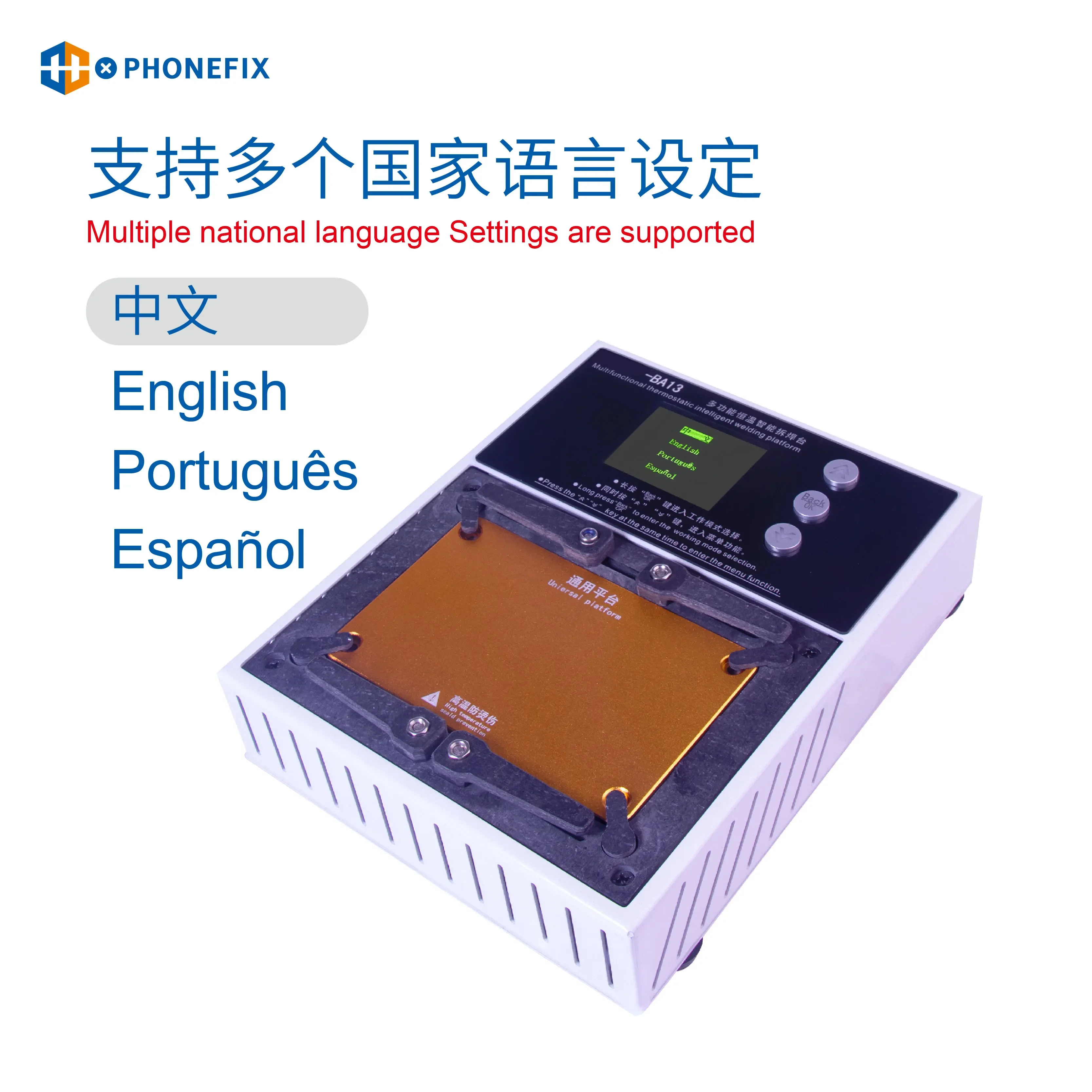 PHONEFIX L2024 Intelligent Desoldering Preheating Station for IPhone X-15ProMax IC Motherboard Soldering Planting Tin Platform