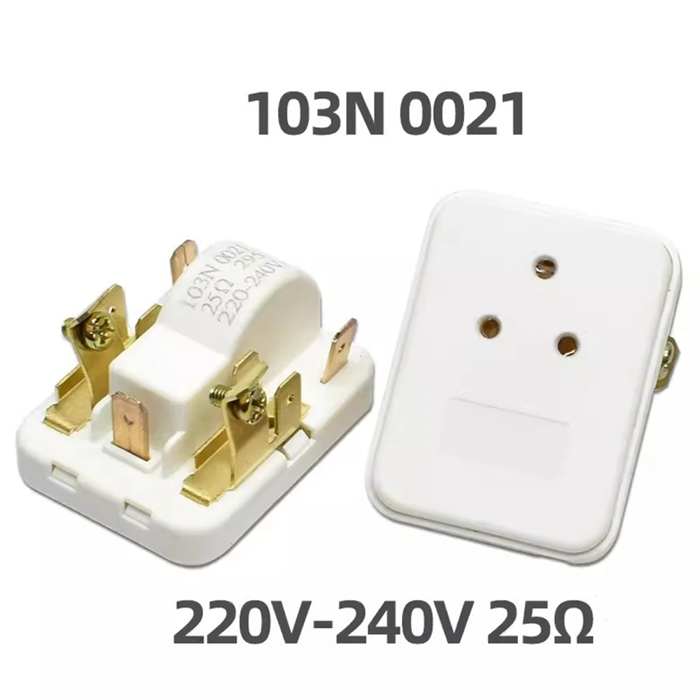 Starter relay protector for refrigerator freezer 103N 0021 PTC starter 25 Ω 220-240V overload protection relay component