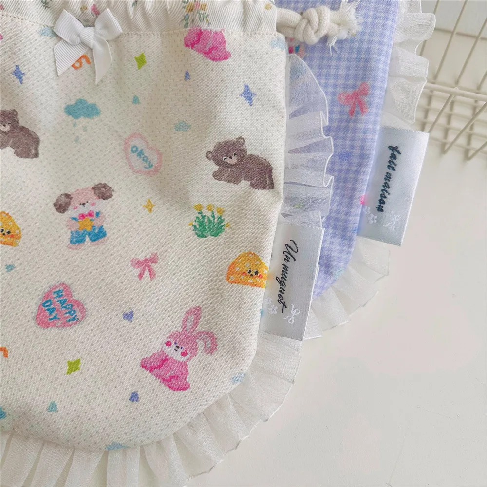 حقيبة مكياج برباط بطبقة مزدوجة، جيب نهاية على شكل فراشة من الدانتيل المطوي، حقيبة تنظيم فوضى السفر، حقيبة تخزين محمولة للعناية بالبشرة #6