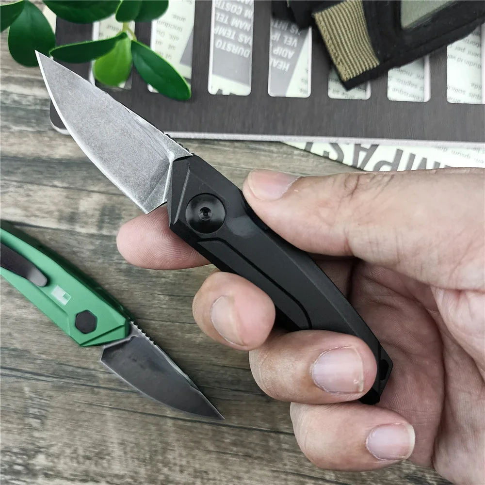 AU TO KS 7250 Launch 9 Mini Pocket Knife CPM 154 Blade 6061-T6  Aluminum Handle Outdoor Bushcraft Camping Knife Folding Edc Tool