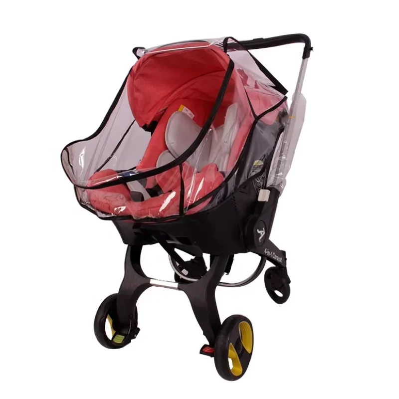 Safety Seat Baby Carriage Multi-function 4 in 1 Baby Stroller Customized Pram Windproof Shell Baby Safety Seat Rain Cover