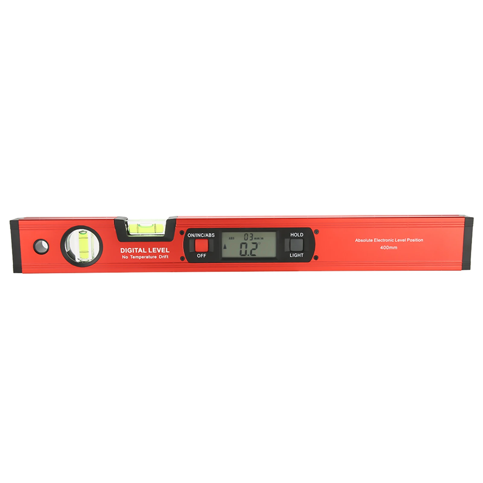 Digital Angle Finder Level 4 X 90° Digital Inclinometer Aluminum Alloy Magnetic Angle Finder Ruler Protable Measuring Tools Red