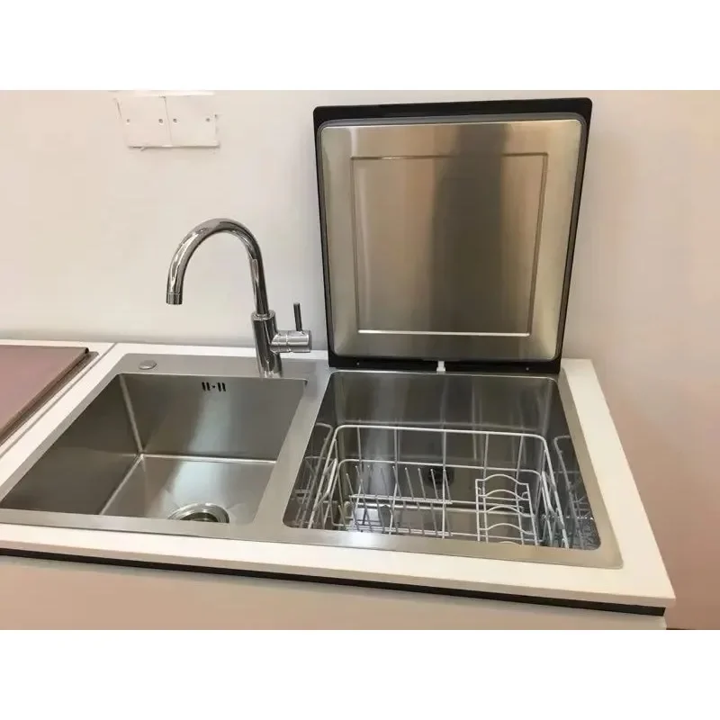 Independent fully automatic household sink dishwasher