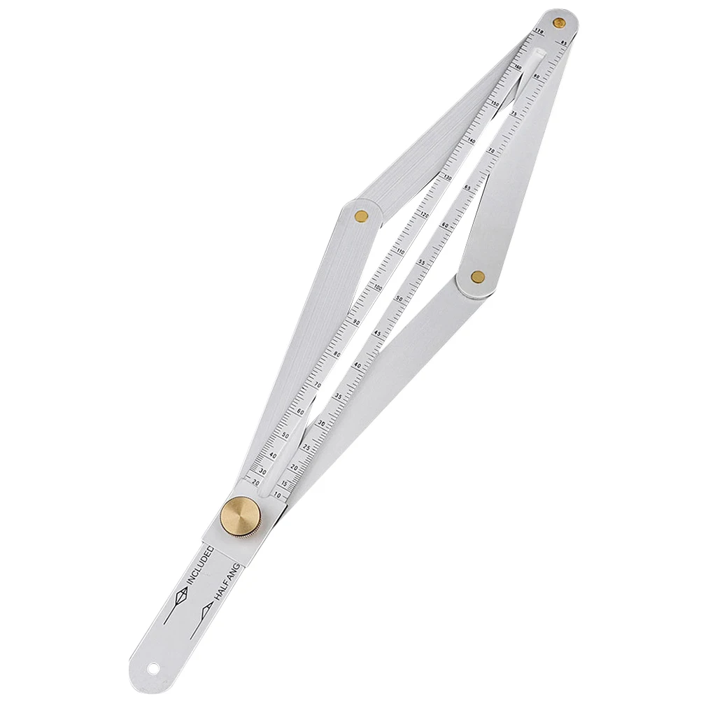 

Protractor for Woodworking Foldable Metal Angle Tool Miter Measuring Large Protractor Gauge Angle for Woodworking