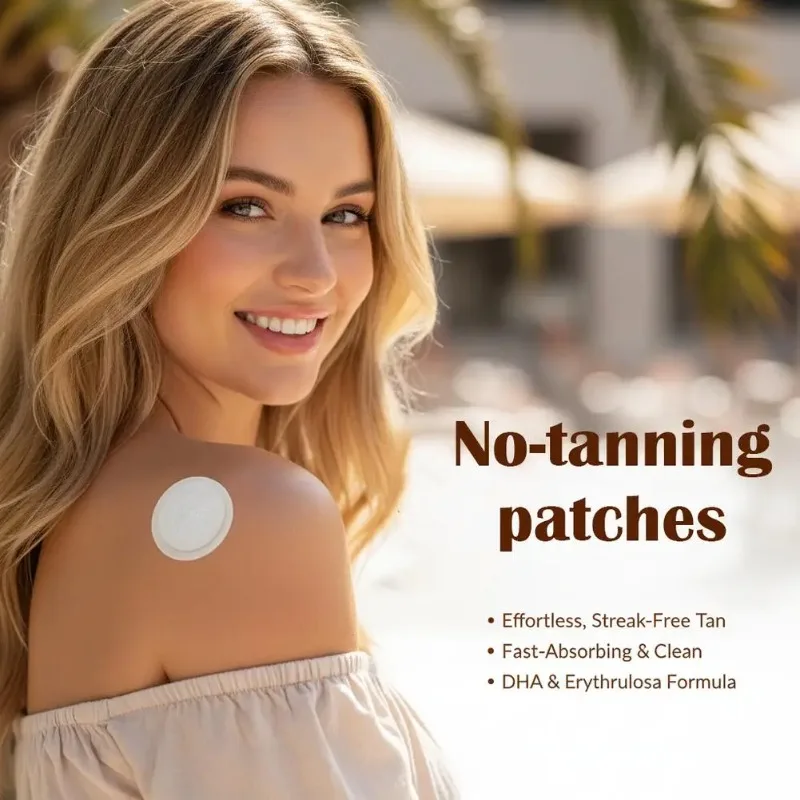10pcs/box Purevlab Sun Free Glow Patches,New Advanced Sun Free Glow Microdarts Patch, Natural purevlab Tanning Patches for Women
