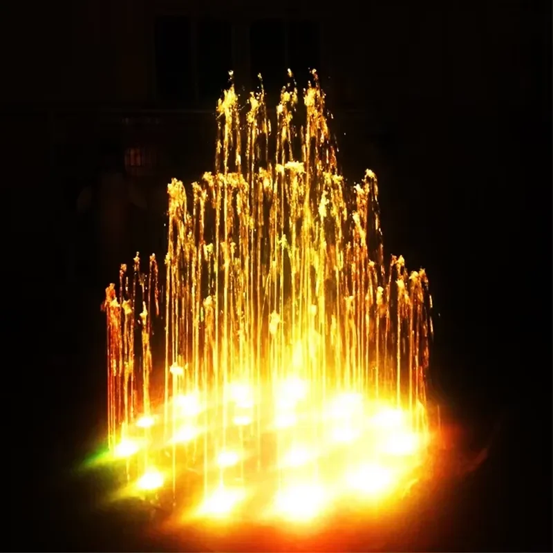 FS06 Modern Design Water Resistant Outdoor Music Dancing Fountain Stainless Steel LED Lights for Garden Hotel