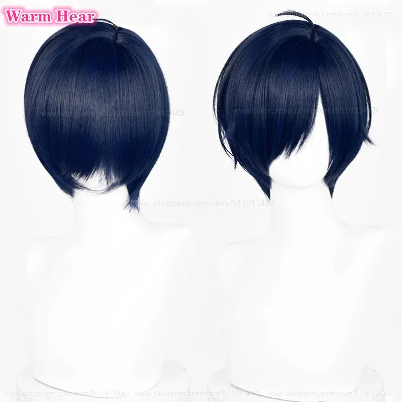 

Игра P3 Yuuki Makoto Синтетические волосы Короткие 30 см Синий Черный Косплей Аниме Парик Makoto Yuki Термостойкие волосы Парики для вечеринки + Кепка для парика