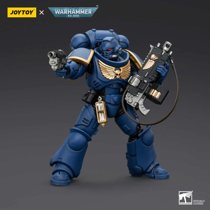 JOYTOY Warhammer 40000 1/18 escala Intercessor figura de acción conjunto de 4 juguetes de modelos coleccionables para regalo