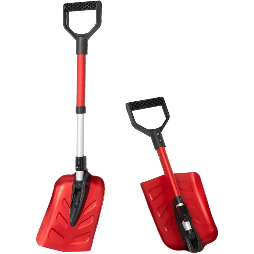 

Fast Folding Snow Shovel for Car Emergency, Compact Telescoping Design for Camping