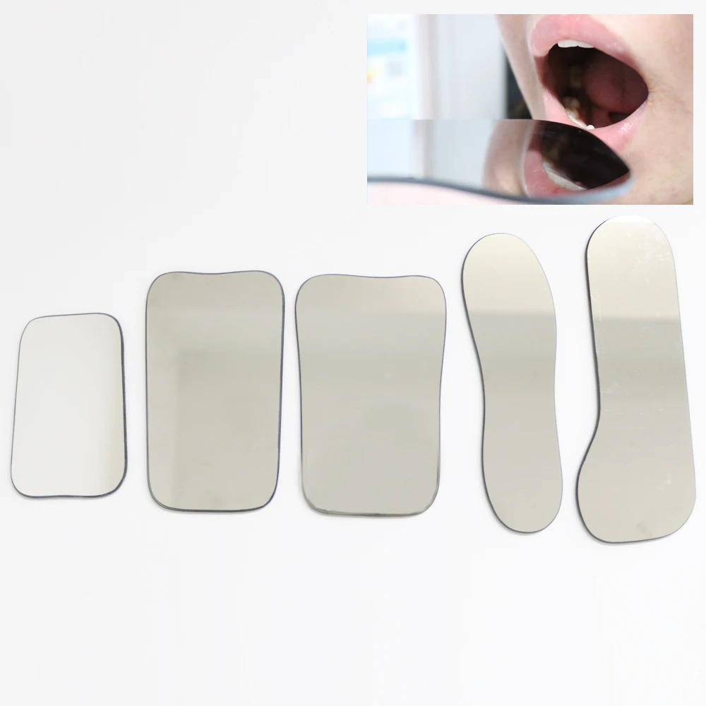 5 Pcs Set Dental Glass Mirror Set