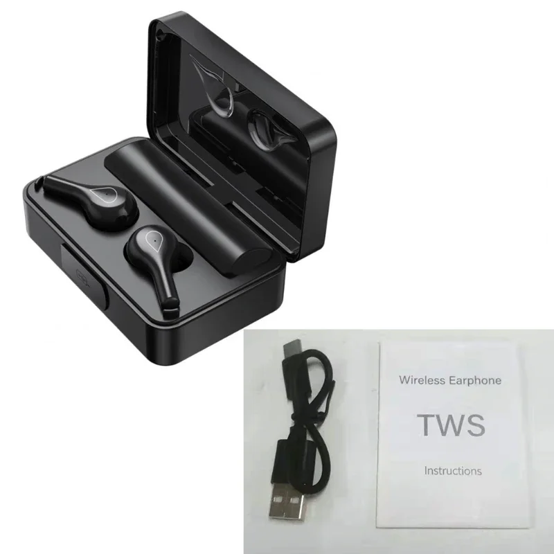 H3S Wireless Bluetooth Earphones TWS Bluetooth 5.1 Stereo Subwoofer Mirror Digital Display Sports Outdoor Business Earphones