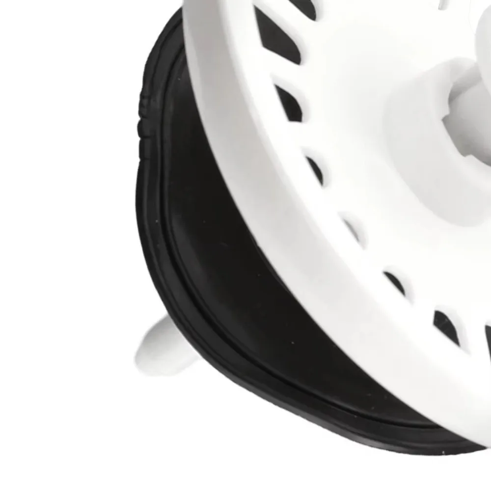 Universal 78mm Kitchen Drain Filter Fine Mesh White Plastic Basin Water Drain Easy Clean Sink Strainer Plug Basin Plug