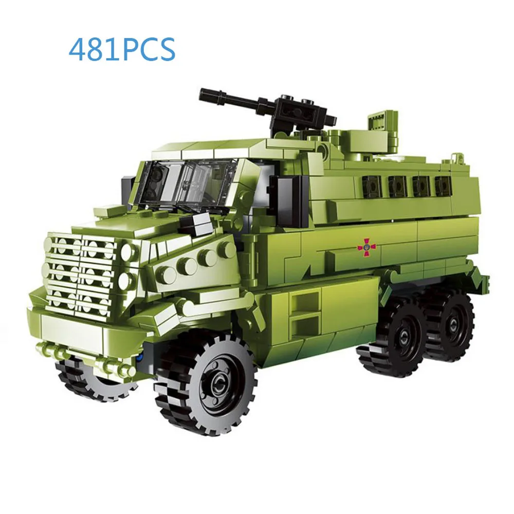 

Russia 1:30 Scale Modern Military Transport Truck Model MOC Building Block WW2 Army Figures Vehicle Brick Toys For Boys Gifts