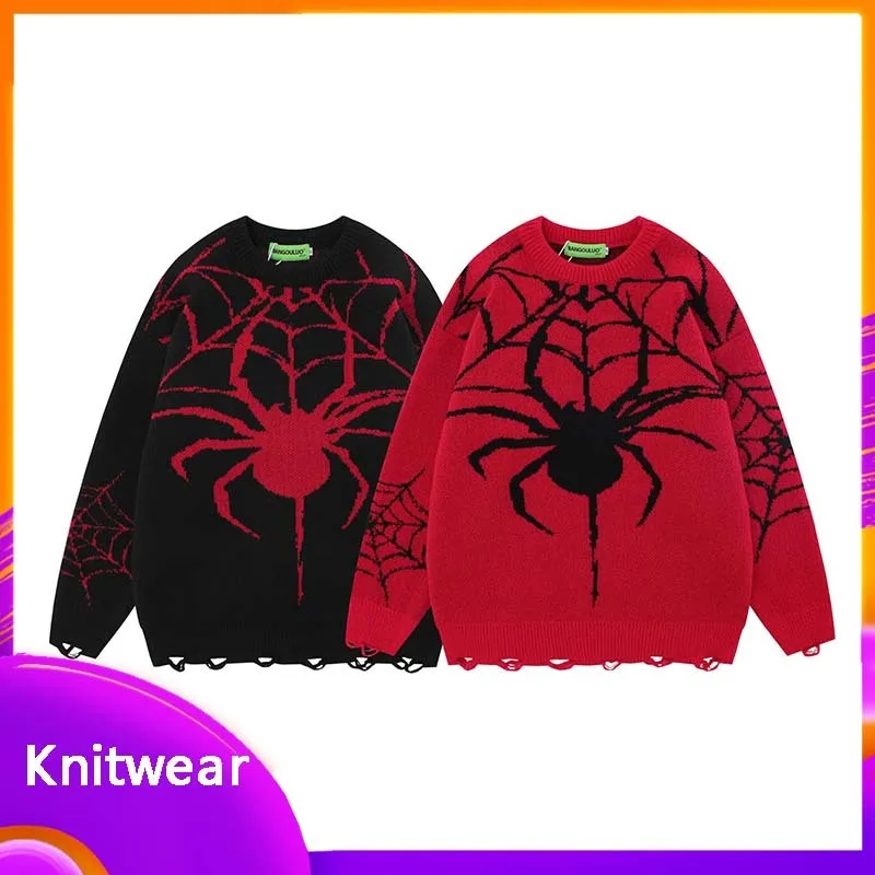 Мужской/женский трикотажный свитер в стиле ретро, с круглым вырезом